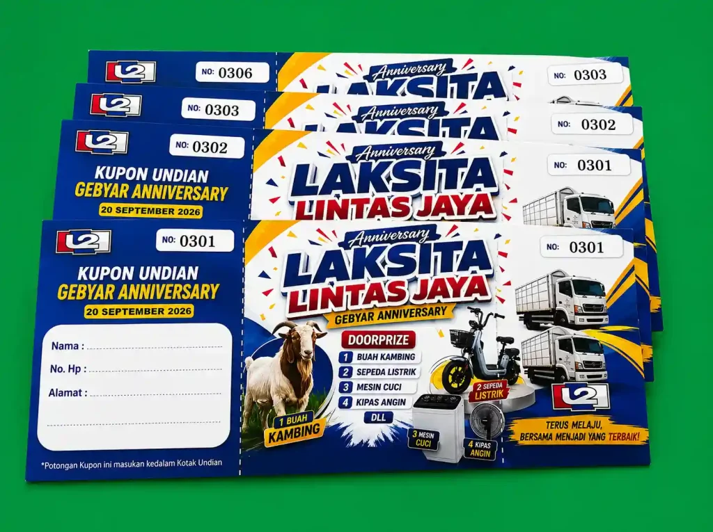 Jasa Cetak Kupon Undian Murah